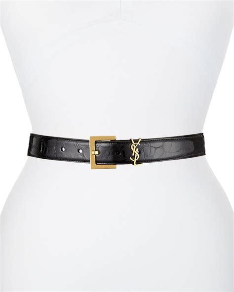 yves saint laurent logo belt|ysl belt size guide.